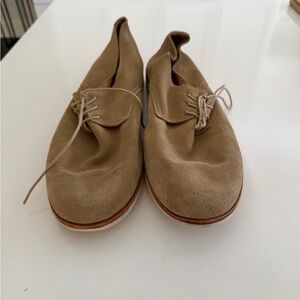 Nisolo Men's Tan Suede Oxfords-great for travel!